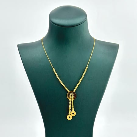 عقد ذهب اصفر عيار 21 من مجوهرات الشلوي