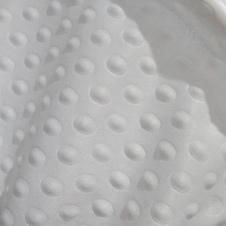 سلة موسى (خيزران رمادي ) مع قماش حبوب الرمان