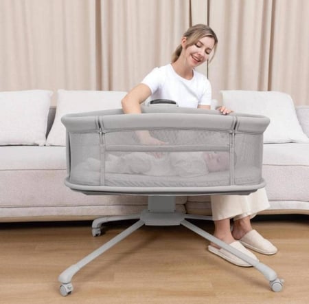 سرير مواليد هزاز الكتروني من ماستيلا العالمية سرير نكست تومي +سرير محمول