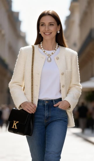 حلق صناعه يدويه فاخره من اللؤلؤ الطبيعي