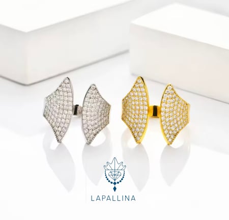 خاتم Charming مرصع بألماسات المويسانيتي عالية الجودة ساحرة من الفضة الإسترلينية 925