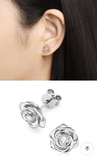 طقم ألماس ( حلق و سلسال ) CM 0014