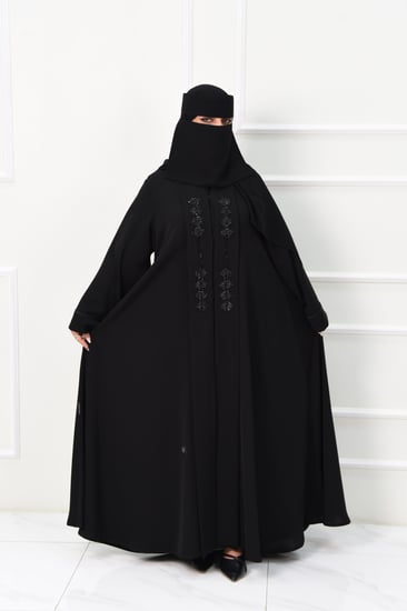 عباية كلوش بكول شال مطرز