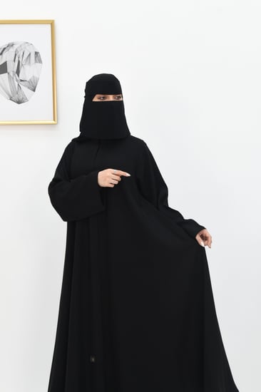 عباية سادة دبل كلوش كم عادي