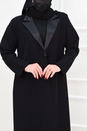 عباية جاكيت شتوية رسمية بتفاصيل بوتجية