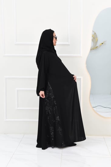 عباية شيفون مطرز