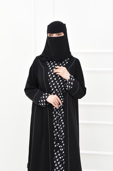 عباية كاجوال نواعم بتركيبة شيفون منقط