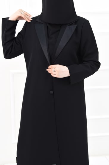 جاكيت عباية شتوي عملي بقصة مرتبة