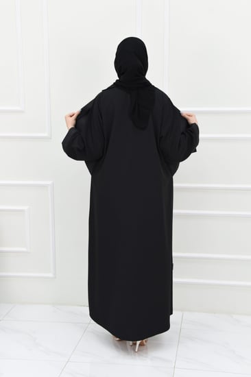 عباية بسترة متصلة من الامام