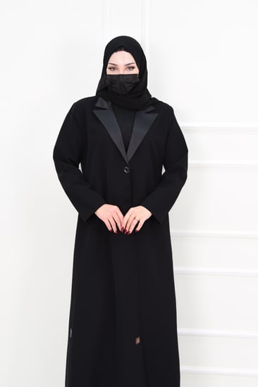 عباية جاكيت شتوية رسمية بتفاصيل بوتجية