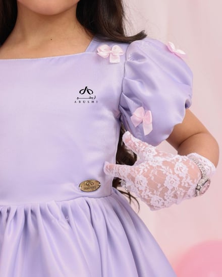 فستان بناتي موف تفتة سيلا أمريكي