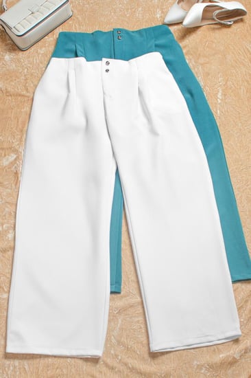 بنطلون نسائي بتصميم عصري وأنيق  2 ألوان