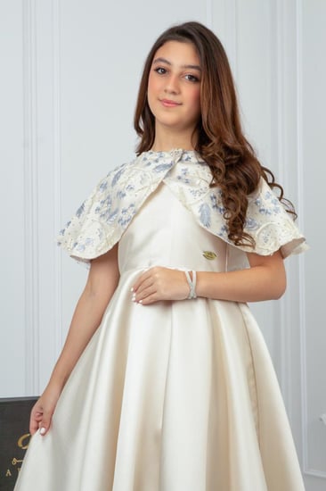 فستان سهرة للسن المحير ميكادو بيج