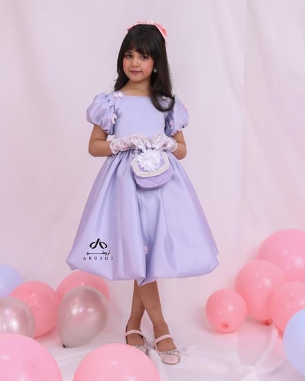 فستان بناتي موف تفتة سيلا أمريكي