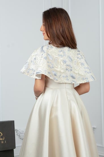 فستان سهرة للسن المحير ميكادو بيج