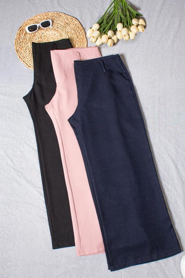 بنطلون نسائي 3 ألوان بتصميم عصري وأنيق