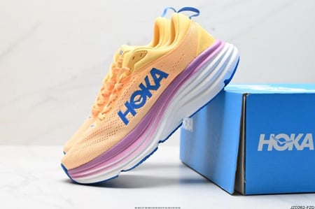 HOKA BONDI 8 Color Block Running Shoes