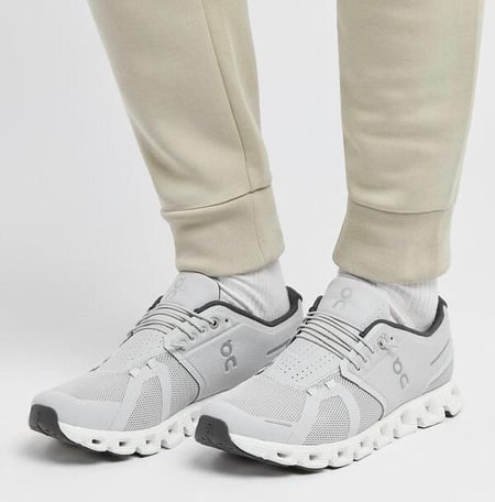 On Running Cloud 5 Glacier Grey White