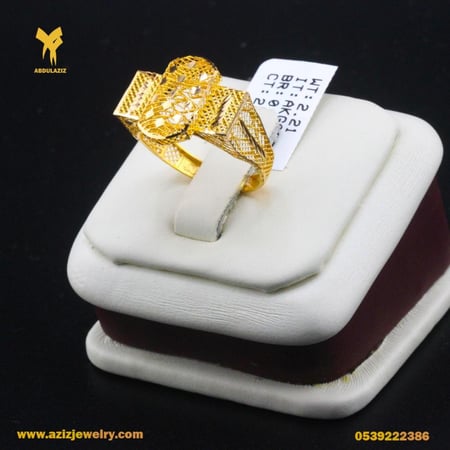 خاتم ذهب عيار 21