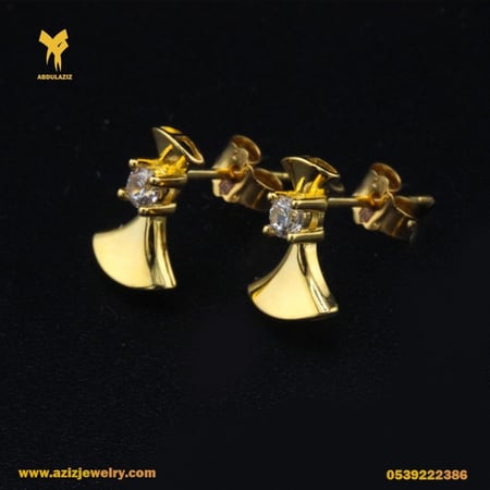 حلق ذهب - عيار 21