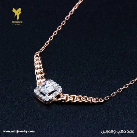 عقد ذهب والماس