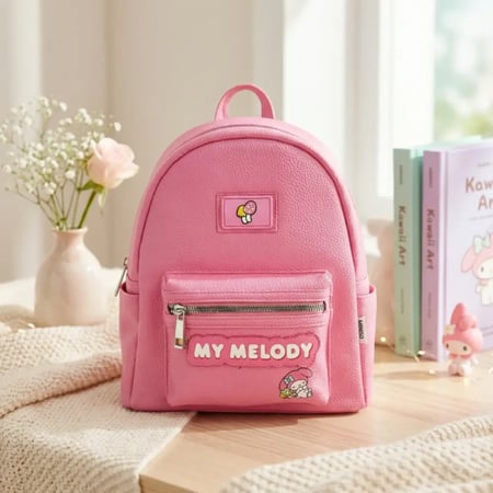 حقيبة ظهر ماي ميلودي من مجموعة سانريو باللون الوردي من MINISO