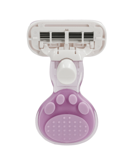 موس حلاقة نسائي بأربع شفرات مع حافظة