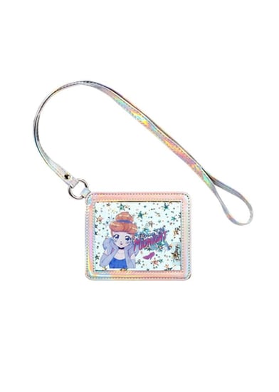 حامل بطاقات متلألئ فضي من مجموعة ديزني مانجا برنسيس - سندريلا  - 10×12 سم