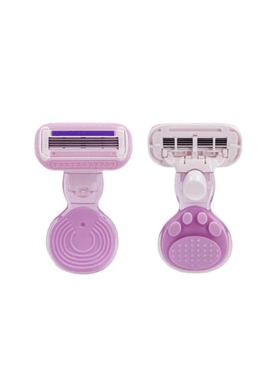 موس حلاقة نسائي بأربع شفرات مع حافظة