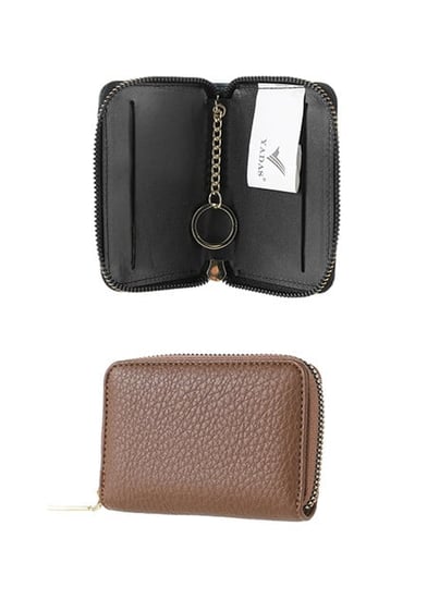 ميدالية مفاتيح على شكل حقيبة - بني  - 11x8 سم