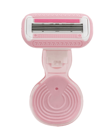 موس حلاقة نسائي بأربع شفرات مع حافظة