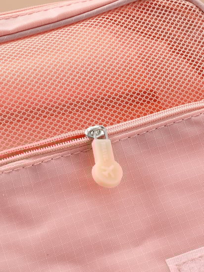 حقيبة أدوات الزينة - وردي-21سم *24سم