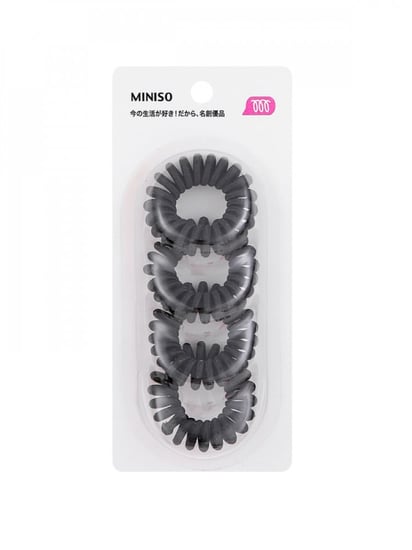 ربطات شعر حلزونية 4 قطع مقاس 4 -  ملونة