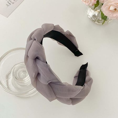 طوق شعر شبكي مضفر - قطعة واحدة