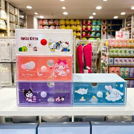 درج تخزين ماي ميلودي من مجموعة سانريو  13 × 6 × 11 سم - حجم متوسط