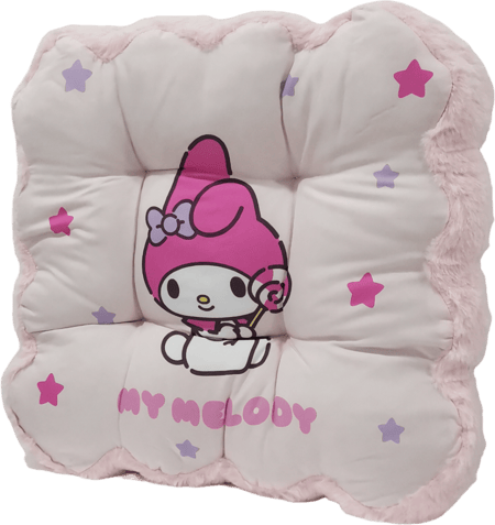 وسائد للظهر والمقعد مطبوعة بتصميم رائع لشخصيات سانريو - ماي ميلودي - 40×40 سم