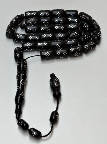 سبحة كوك تمليكه مطعم بفضه عدد الخرز 33