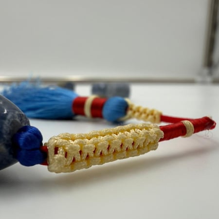 سبحة المرجان ازرق حر طبيعي النادر مع عينة طبيعية من المرجان