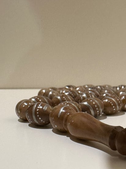 سبحة كوك ملبس بفضه عيار 925