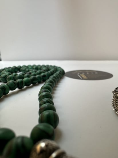 سبحة مالاكايت عدد الخرز 99