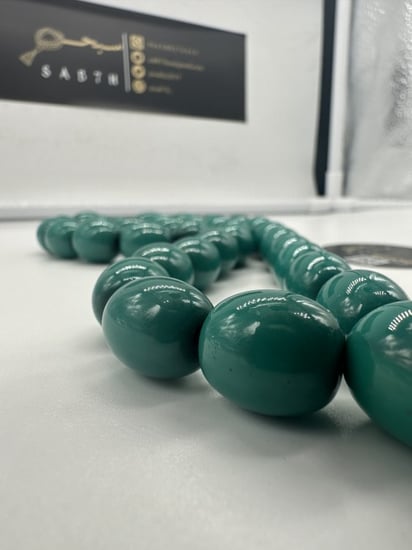 سبحة فاتوران لون فيروزي عدد الخرز 33