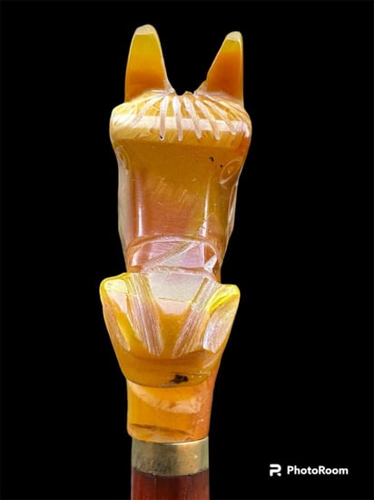 عصى رجالي من خشب الورد ورأس الخيل من المستكه