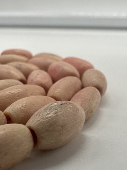 سبحة عظم الفيل خراطة يدوية عدد الخرز 42