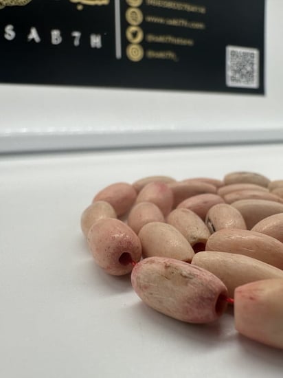 سبحة عظم الفيل خراطة يدوية عدد الخرز 42