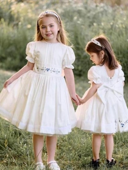 فستان ناعم مطرز