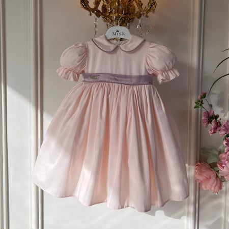 فستان نود بحزام موف