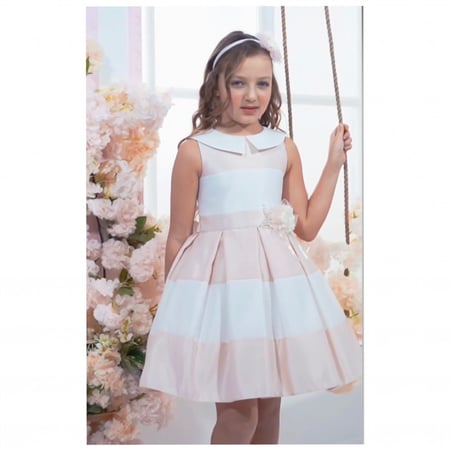 فستان مقلم ناعم