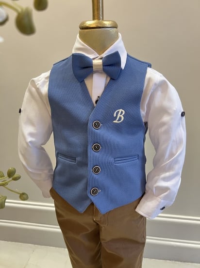 بدلة بسديري ازرق