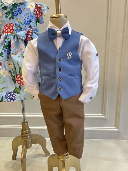 بدلة بسديري ازرق