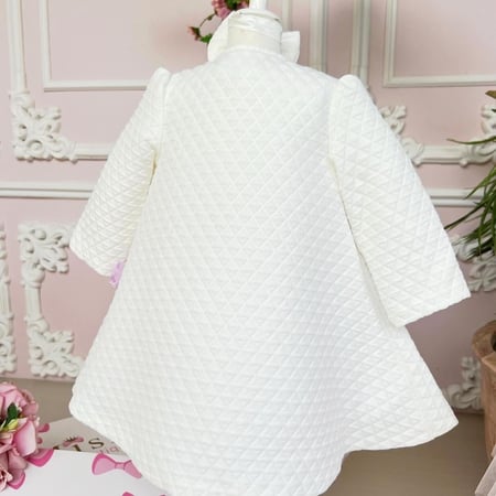 فستان مواليد+اكيت+ربطة